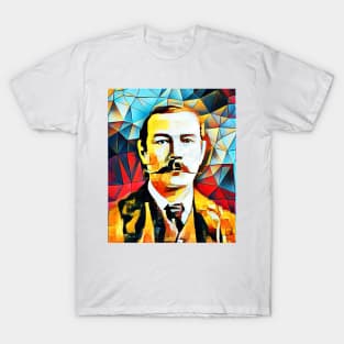 Arthur Conan Doyle Abstract Portrait | Arthur Conan Doyle Artwork 15 T-Shirt